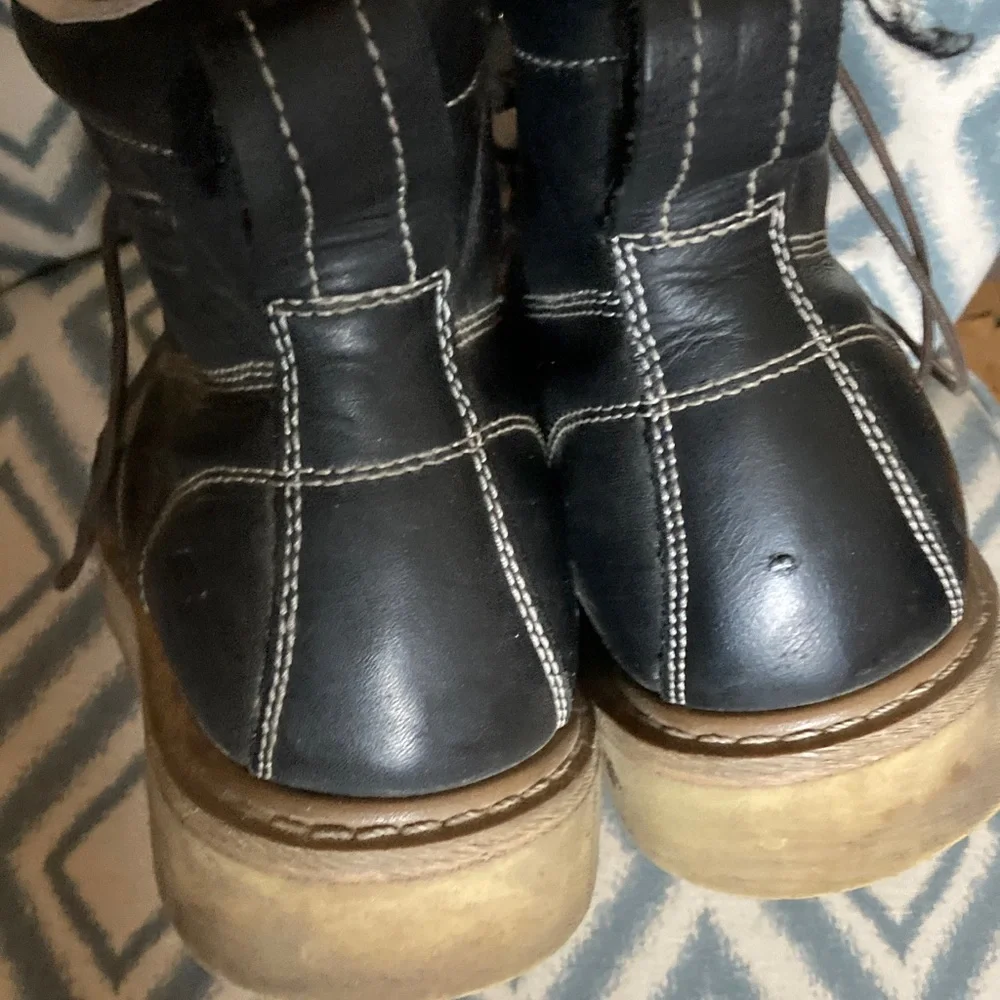 Sureway Men's‎ Black Leather Boots 13